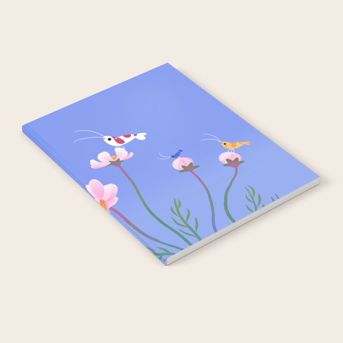 Cosmos and shrimp Notebook Gallery Image 1