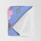 Cosmos and shrimp Throw Blanket Gallery Image 3