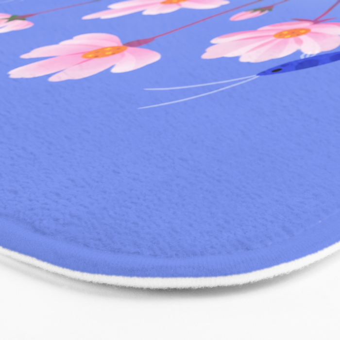 Cosmos and shrimp Bath Mat Gallery Image 3