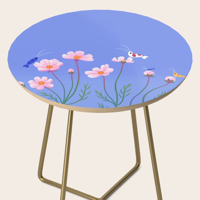 Cosmos and shrimp Side Table Gallery Image 2