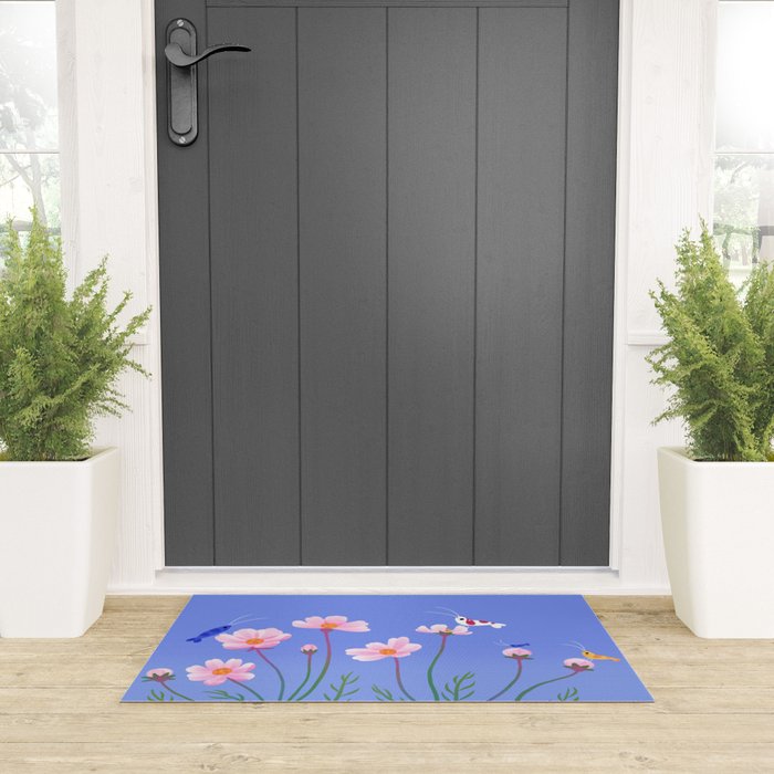 Cosmos and shrimp Welcome Mat Gallery Image 3