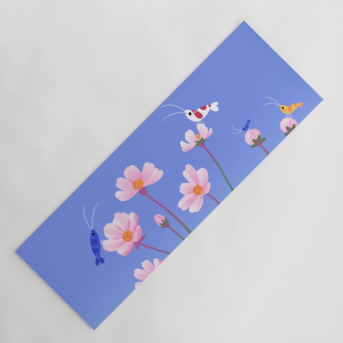 Cosmos and shrimp Yoga Mat Gallery Image 1