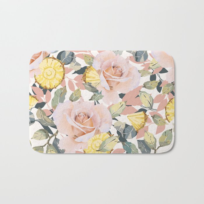 Pineapple wedges on rose bushes P Bath Mat Gallery Image 1