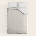  AEGEAN SIMPLE TICKING STRIPE JUTE Duvet Cover Gallery Image 6