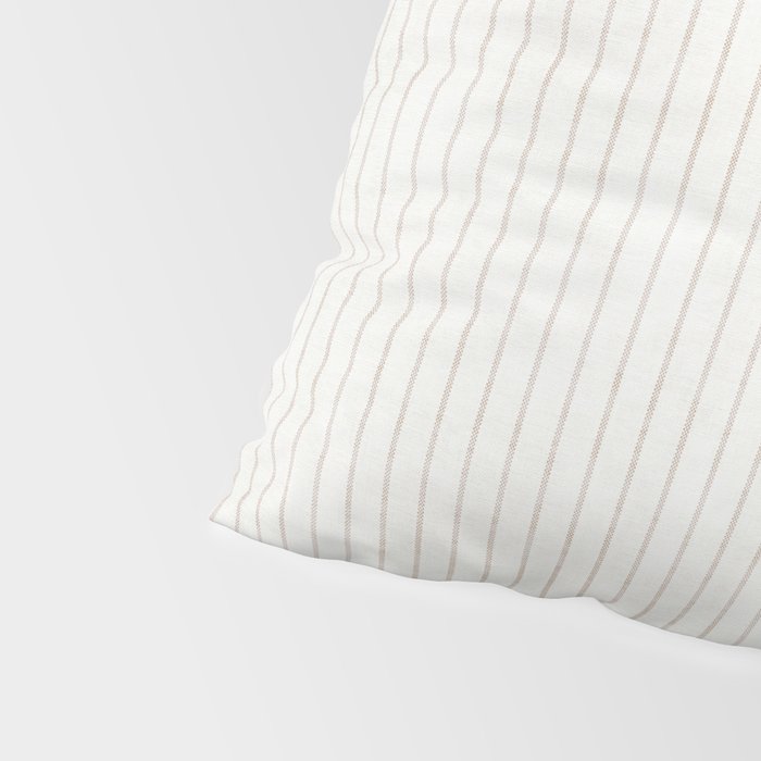  AEGEAN SIMPLE TICKING STRIPE JUTE Pillow Sham Gallery Image 4