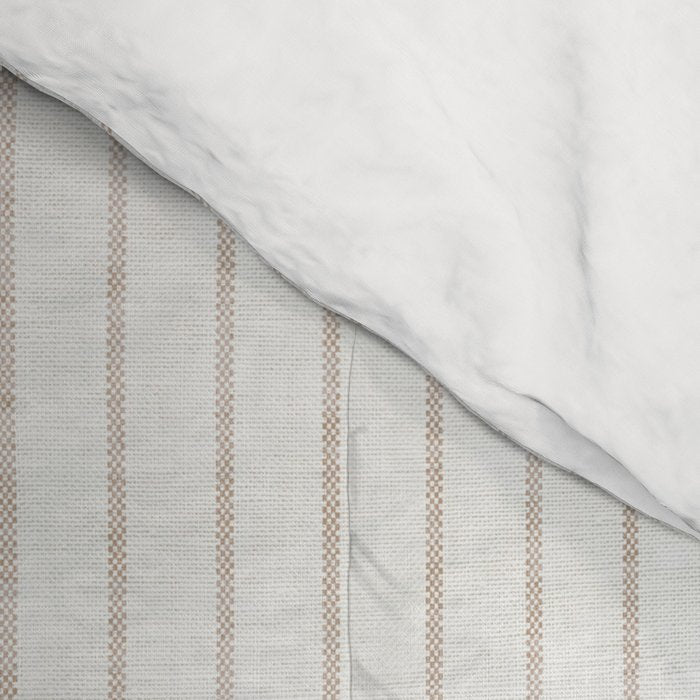 AEGEAN SIMPLE TICKING STRIPE JUTE Comforter Gallery Image 4