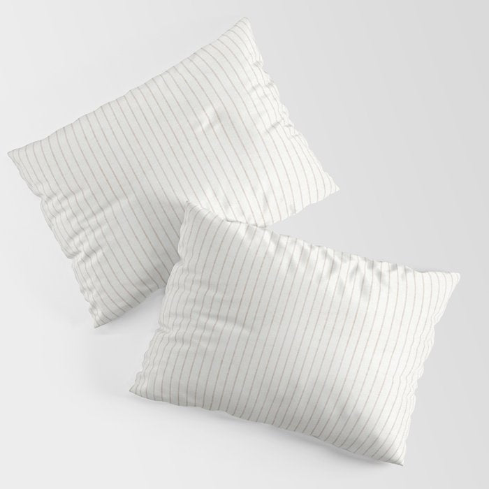  AEGEAN SIMPLE TICKING STRIPE JUTE Pillow Sham Gallery Image 3