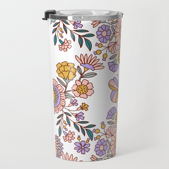 Butterfly Floral Garden  Travel Mug Gallery Image 3