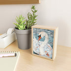 Swan Swimming Watercolor Mini Art Print Gallery Image 2