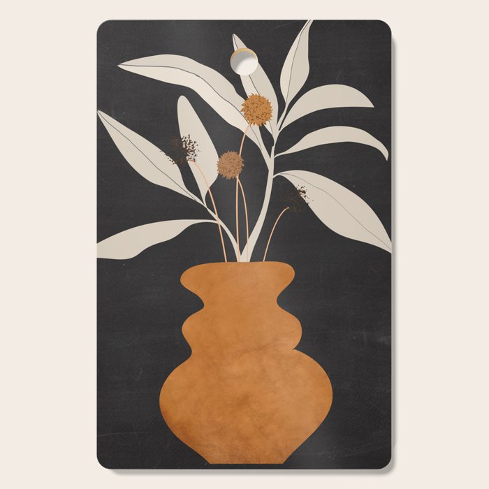 Minimal Abstract Art Vase Plant 11 Cutting Board Gallery Image 1