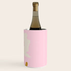 Modern abstract flower and vase. Be kind to yourself quote Wine Chiller Gallery Image 3