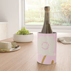 Modern abstract flower and vase. Be kind to yourself quote Wine Chiller Gallery Image 4