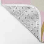 Modern abstract flower and vase. Be kind to yourself quote Bath Mat Gallery Image 2