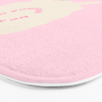 Modern abstract flower and vase. Be kind to yourself quote Bath Mat Gallery Image 3