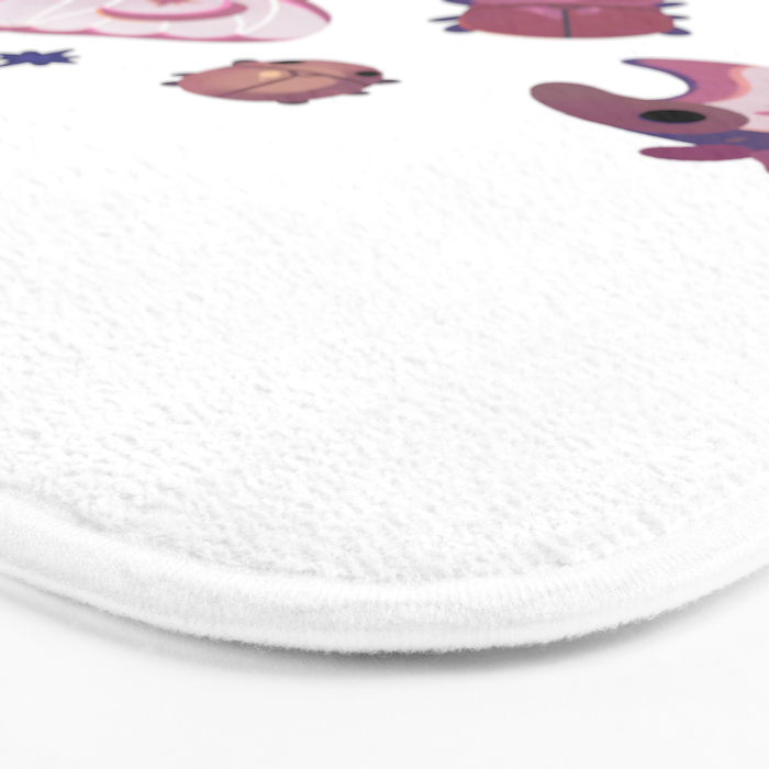 Twinkle twinkle little bugs - dark Bath Mat Gallery Image 3