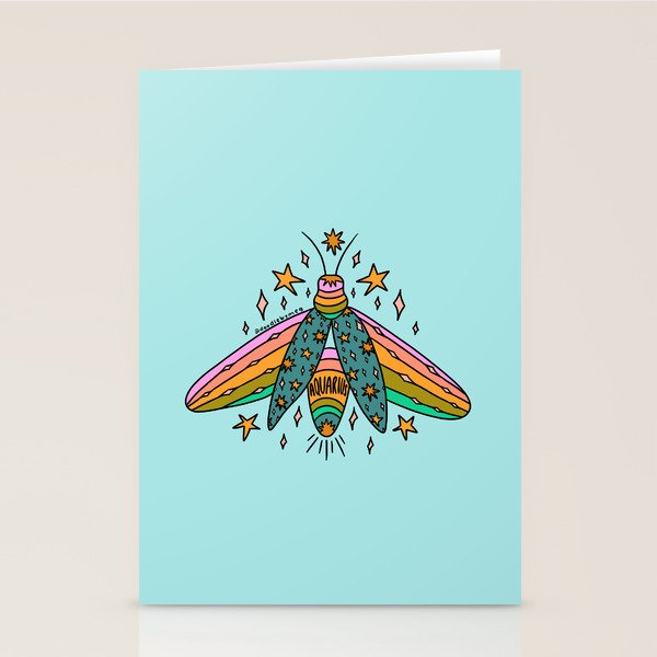 Aquarius Firefly Stationery Card Gallery Image 2