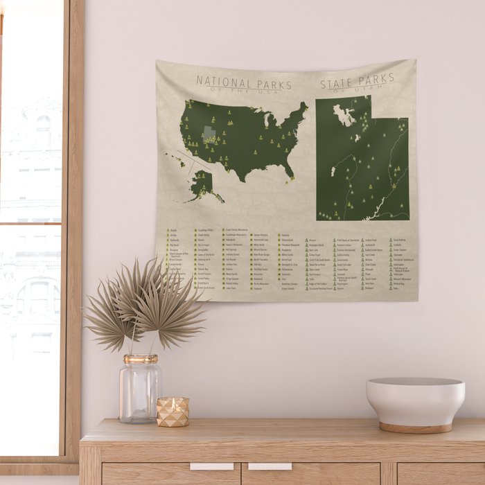 US National Parks - Utah Wall Tapestry Gallery Image 2