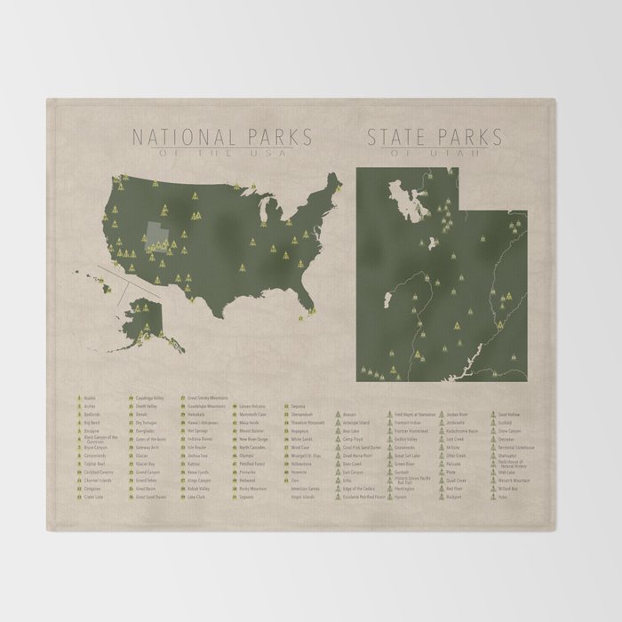 US National Parks - Utah Throw Blanket Gallery Image 2