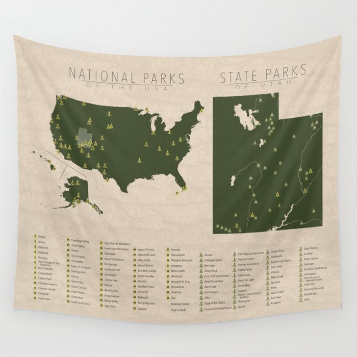 US National Parks - Utah Wall Tapestry