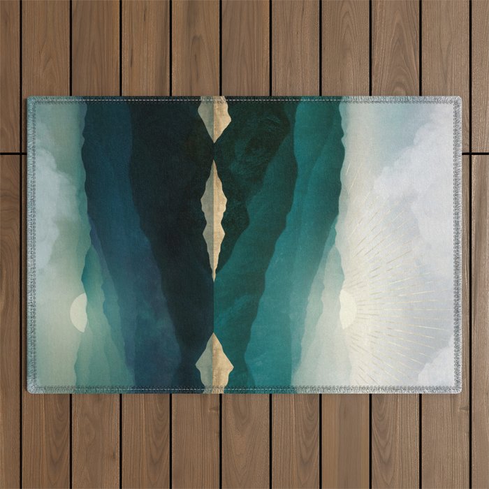 Waters Edge Reflection Outdoor Rug Gallery Image 1