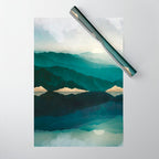 Waters Edge Reflection Wrapping Paper Gallery Image 1
