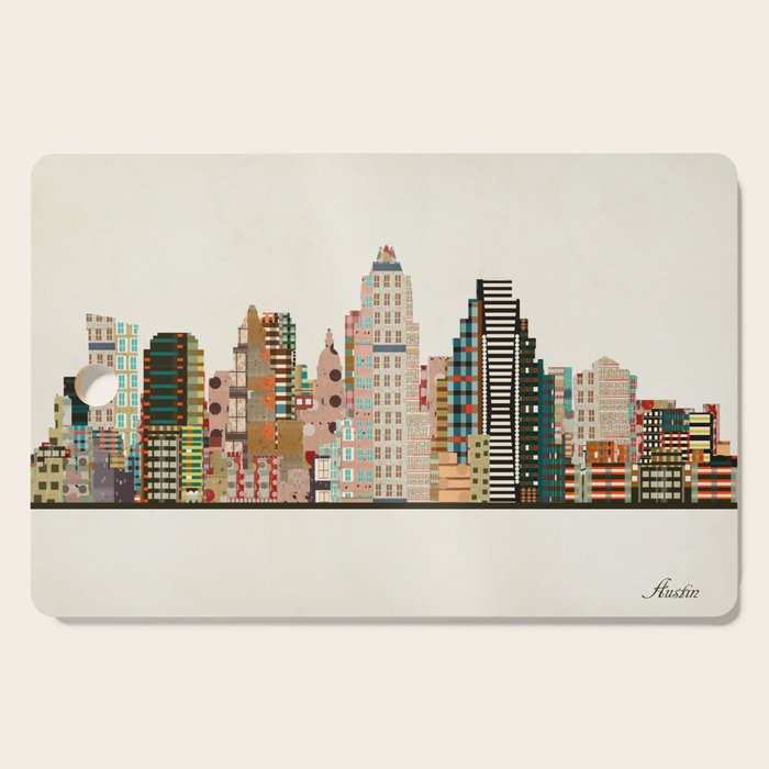 austin skyline Cutting Board Gallery Image 1