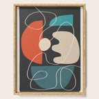 Minimal Colorful Abstract Shapes 8 Serving Tray Gallery Image 1