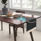 Minimal Colorful Abstract Shapes 8 Table Runner Gallery Image 2