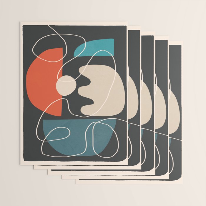 Minimal Colorful Abstract Shapes 8 Wrapping Paper Gallery Image 3