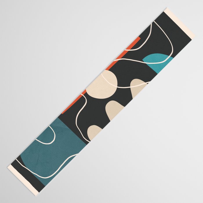 Minimal Colorful Abstract Shapes 8 Table Runner Gallery Image 3