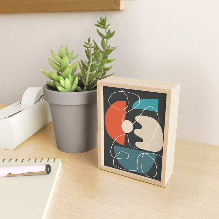 Minimal Colorful Abstract Shapes 8 Mini Art Print Gallery Image 2