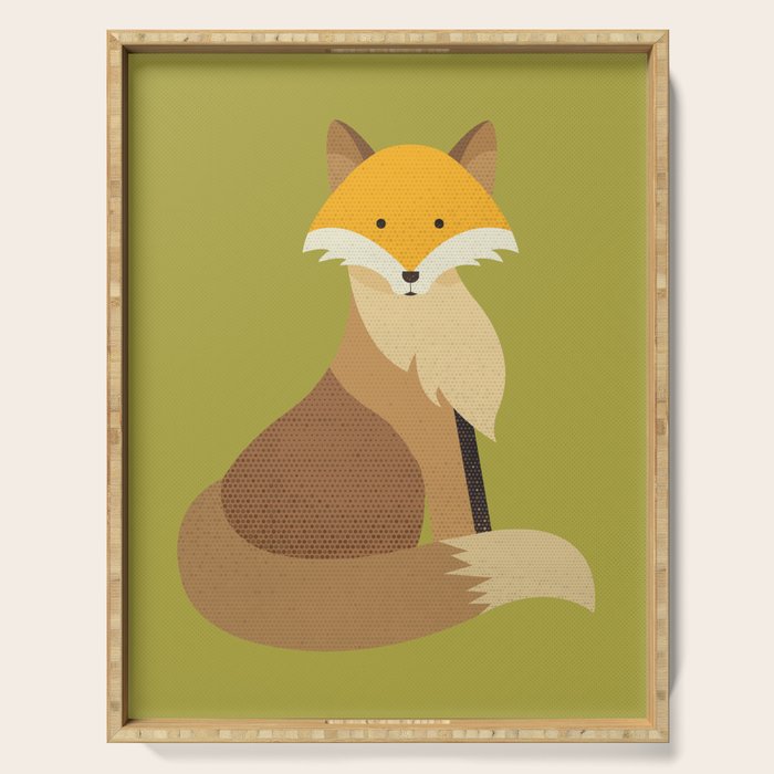 Whimsy Red Fox Serving Tray Gallery Image 1