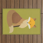Whimsy Red Fox Outdoor Rug Gallery Image 1