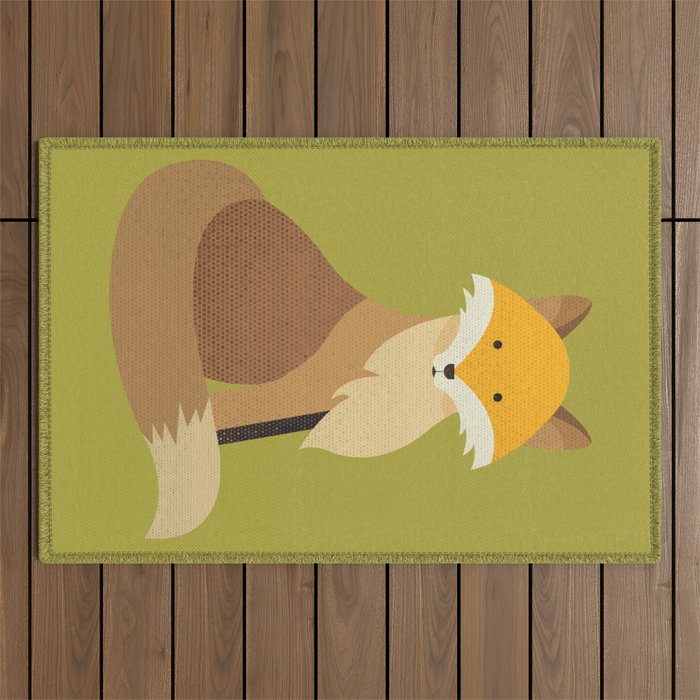 Whimsy Red Fox Outdoor Rug Gallery Image 1