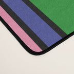 Colorful Retro Geometric Mod Portes Pattern Orange Pink Green Blue Desk Mat Gallery Image 4