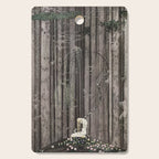 kay nielsen And then she lay on a little green patch in the midst of the gloomy thick wood Cutting Board Gallery Image 1