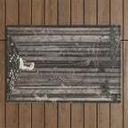 kay nielsen And then she lay on a little green patch in the midst of the gloomy thick wood Outdoor Rug Gallery Image 1