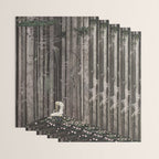 kay nielsen And then she lay on a little green patch in the midst of the gloomy thick wood Wrapping Paper Gallery Image 3