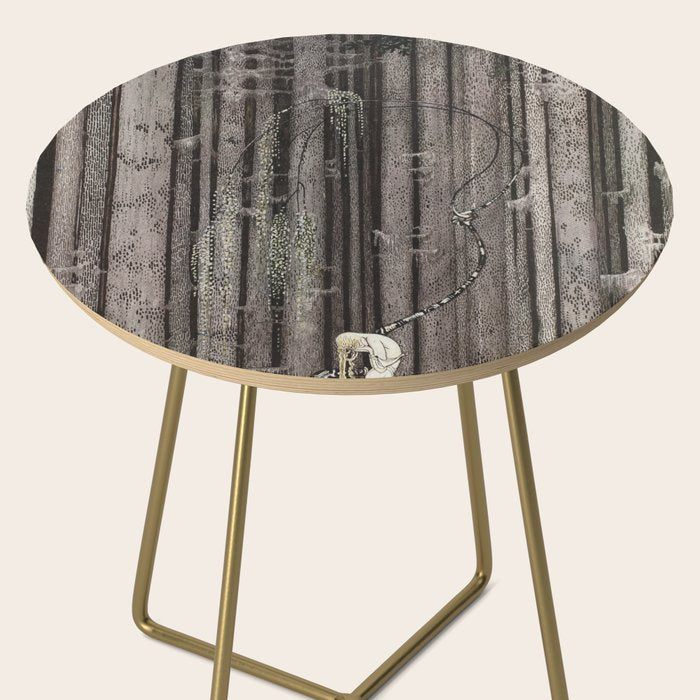 kay nielsen And then she lay on a little green patch in the midst of the gloomy thick wood Side Table Gallery Image 2