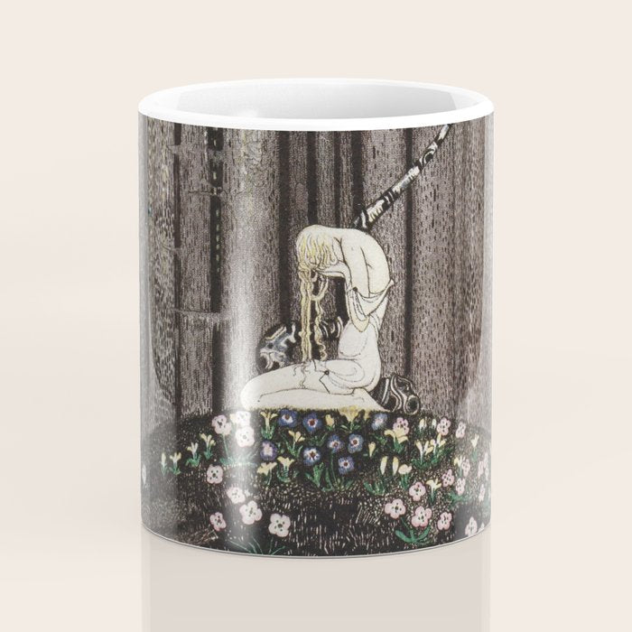 kay nielsen And then she lay on a little green patch in the midst of the gloomy thick wood Coffee Mug Gallery Image 4