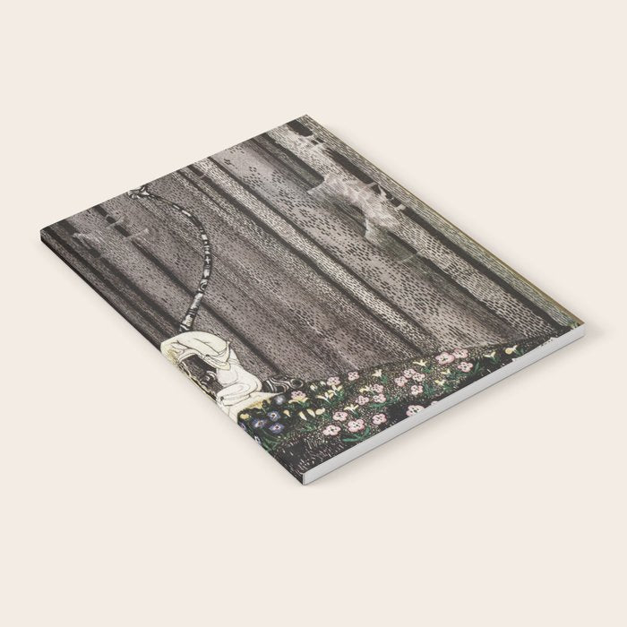 kay nielsen And then she lay on a little green patch in the midst of the gloomy thick wood Notebook Gallery Image 2