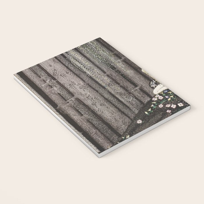 kay nielsen And then she lay on a little green patch in the midst of the gloomy thick wood Notebook Gallery Image 3