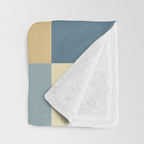 Bold Natural Checks Pattern - Large VIII Throw Blanket Gallery Image 3