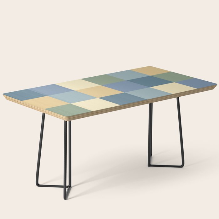 Bold Natural Checks Pattern - Large VIII Coffee Table Gallery Image 1