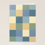 Bold Natural Checks Pattern - Large VIII Stationery Card Gallery Image 2