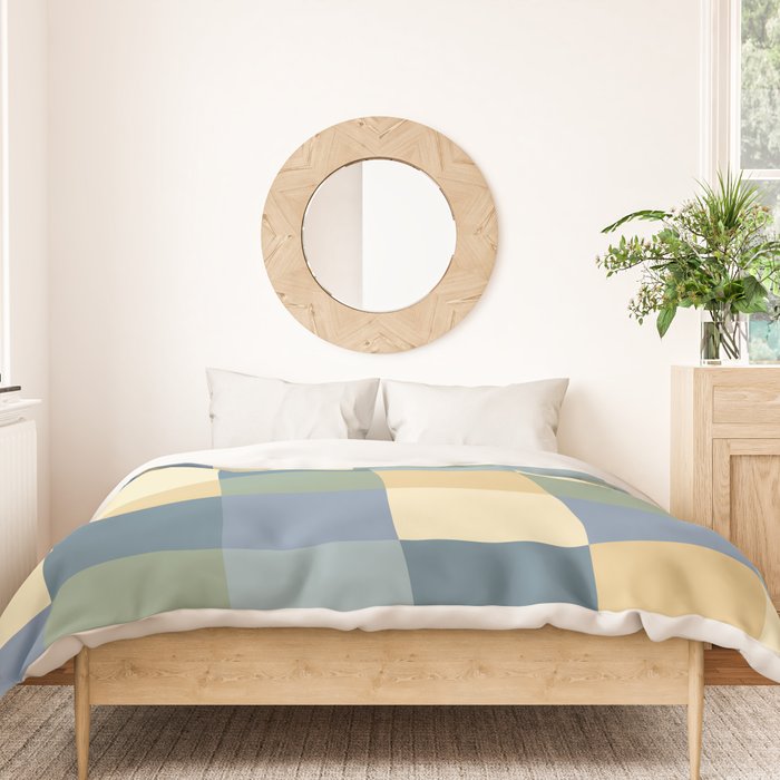 Bold Natural Checks Pattern - Large VIII Duvet Cover Gallery Image 3