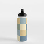 Bold Natural Checks Pattern - Large VIII Water Bottle Gallery Image 3