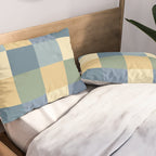 Bold Natural Checks Pattern - Large VIII Pillow Sham Gallery Image 2
