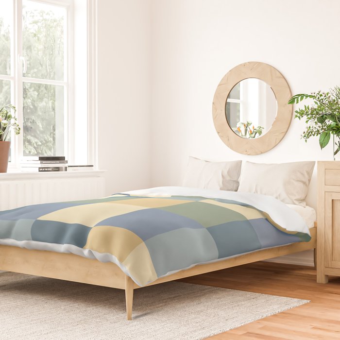 Bold Natural Checks Pattern - Large VIII Duvet Cover Gallery Image 2