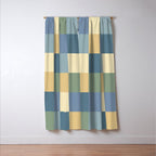 Bold Natural Checks Pattern - Large VIII Window Curtain Gallery Image 3